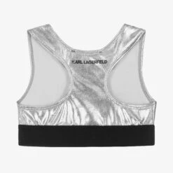 KARL LAGERFELD KIDS Girls Silver Cropped Top -Deals Whimsy Collection Store karl lagerfeld kids girls silver cropped top 468215 c3c5a8d27166d7e2dfb9c0b169cbc07d95a9f5fb