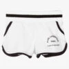 KARL LAGERFELD KIDS Girls White Sport Shorts