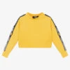 KARL LAGERFELD KIDS Girls Yellow Logo Sweatshirt
