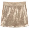 KARL LAGERFELD KIDS Gold Sequin Mini Skirt