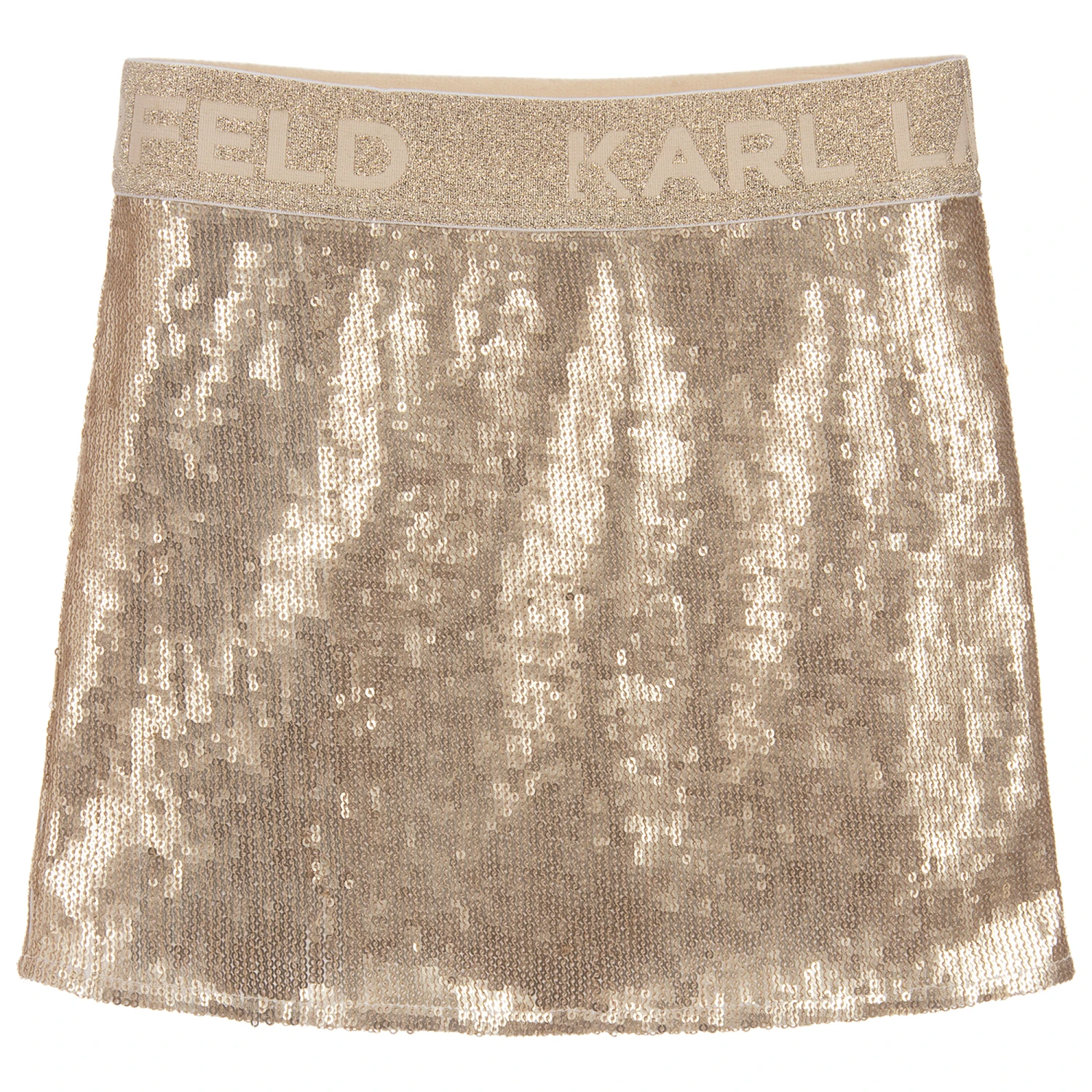 KARL LAGERFELD KIDS Gold Sequin Mini Skirt 1 KARL LAGERFELD KIDS Gold Sequin Mini Skirt