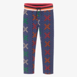 KENZO KIDS Girls Blue Cross Leggings