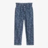 KENZO KIDS Girls Blue Tiger Print Jeans