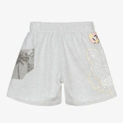 KENZO KIDS Girls Grey Logo Shorts -Deals Whimsy Collection Store kenzo kids girls grey logo shorts 439790 7a07ad18b484b7a6895714767dc2533fc7af6e67