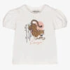 KENZO KIDS Girls Ivory Leopard T-Shirt