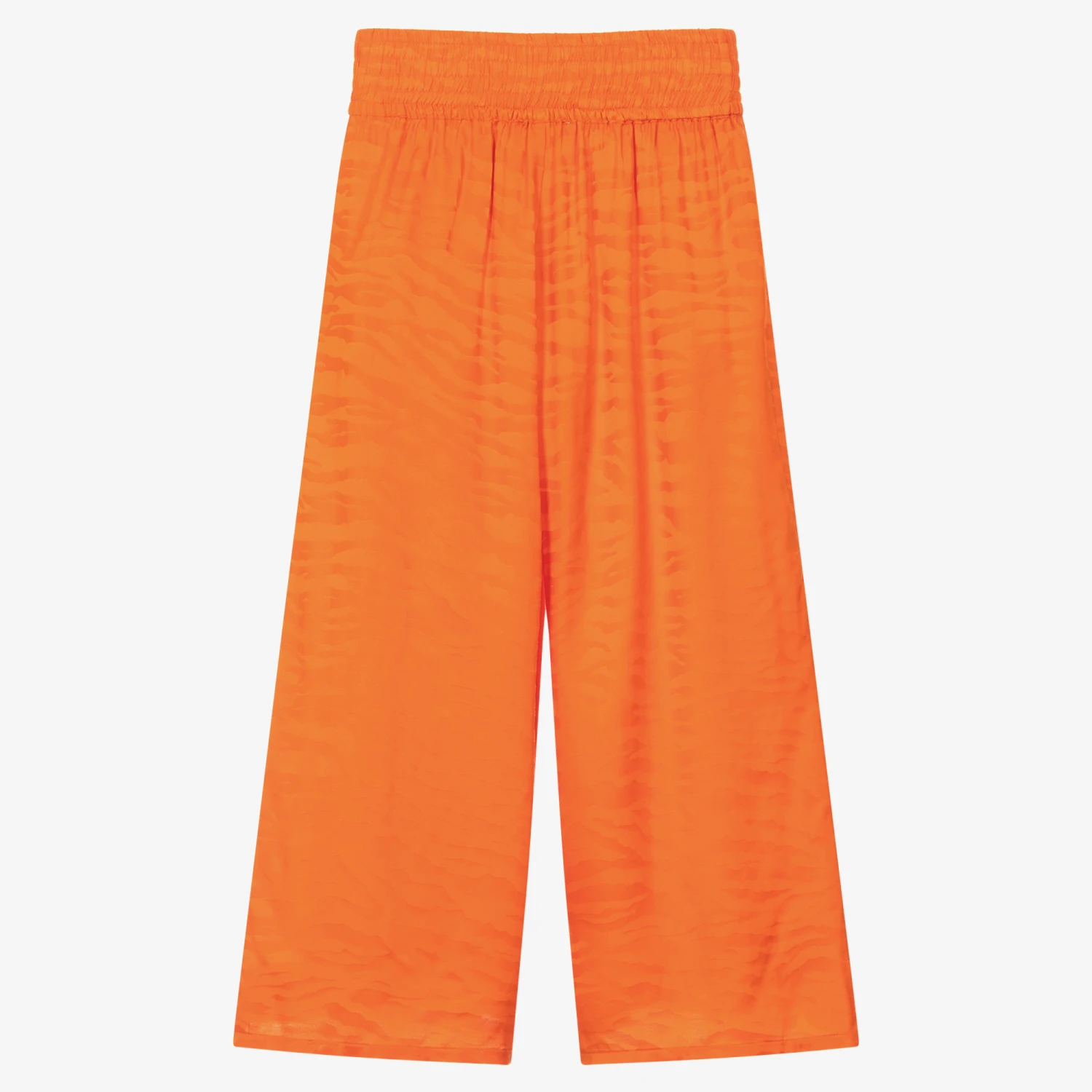 KENZO KIDS Girls Orange Tiger Stripe Trousers 2 KENZO KIDS Girls Orange Tiger Stripe Trousers - Image 2