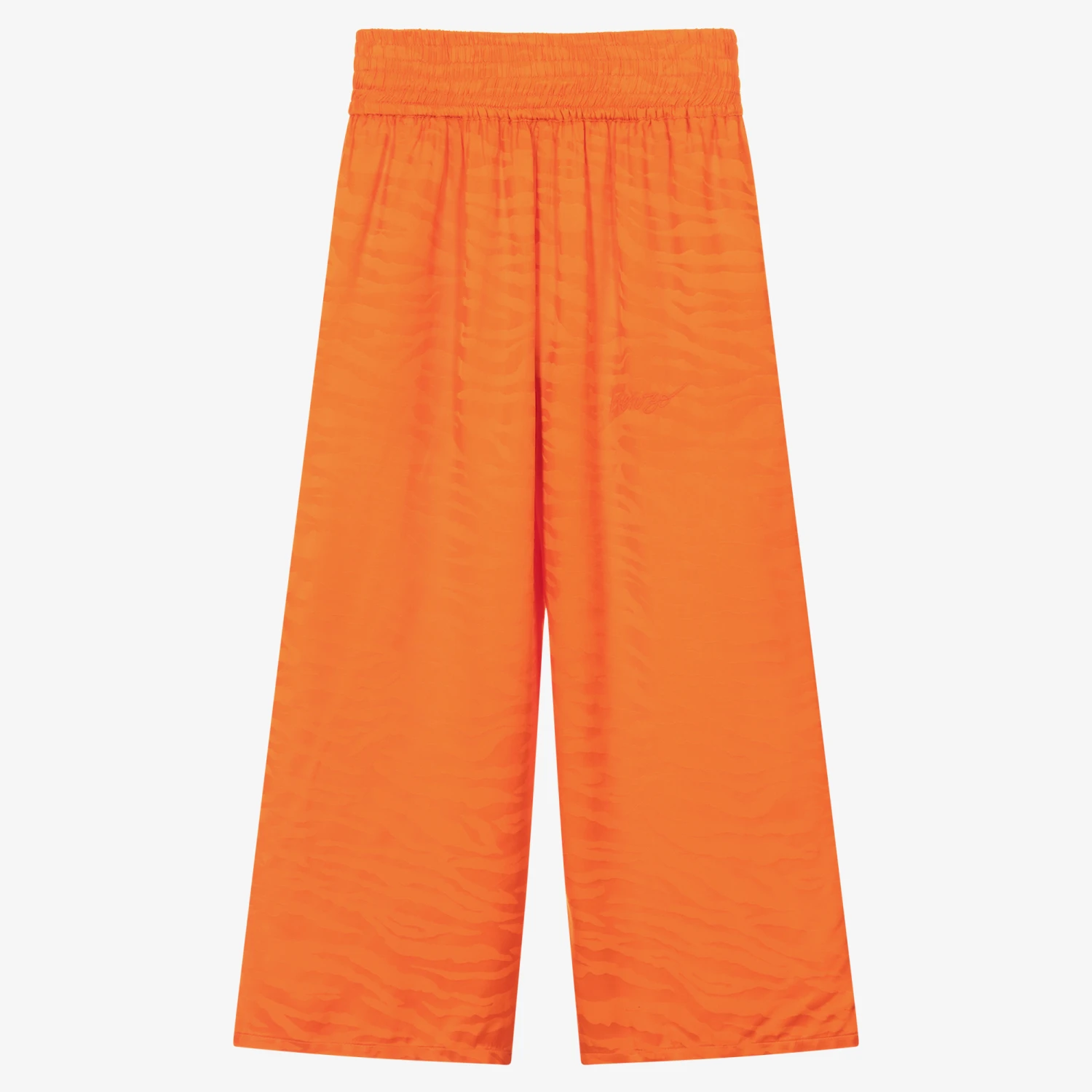 KENZO KIDS Girls Orange Tiger Stripe Trousers 1 KENZO KIDS Girls Orange Tiger Stripe Trousers