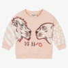 KENZO KIDS Girls Pink Cotton Sweatshirt