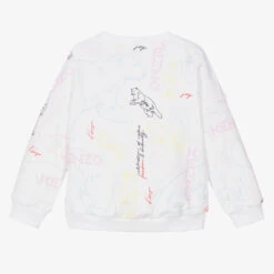 KENZO KIDS Girls White Bear Sweatshirt -Deals Whimsy Collection Store kenzo kids girls white bear sweatshirt 470759 c3097bb31a56b214f176966038a434e3234976ce