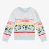 KENZO KIDS Pale Blue Bear Logo Sweater