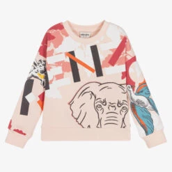 KENZO KIDS Pink Multi-Iconics Sweatshirt