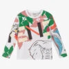 KENZO KIDS White Multi Iconics Print Top