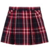 Kidiwi Girls Red & Blue Check Skirt