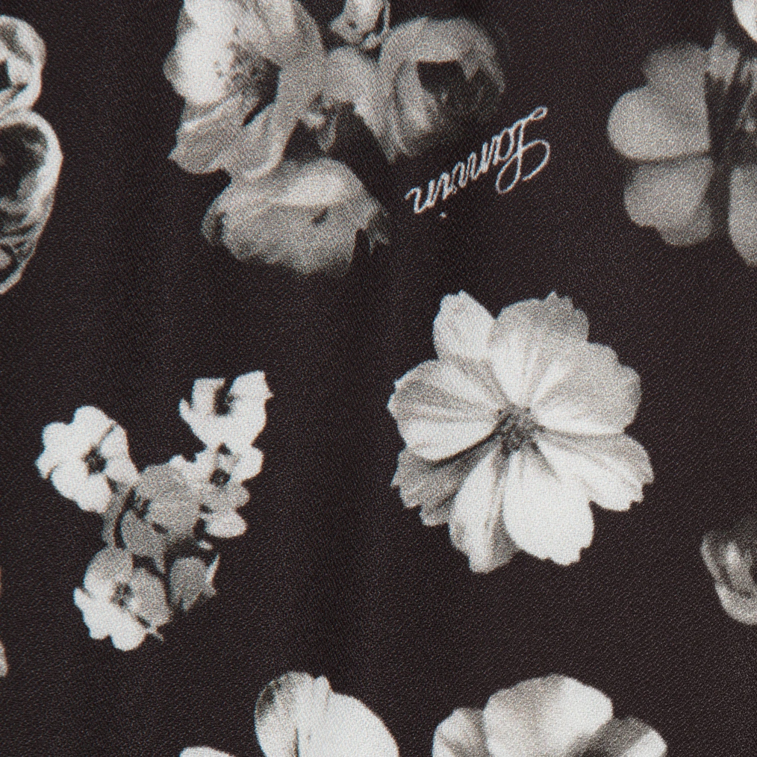 Lanvin Girls Black Floral Trousers 4 Lanvin Girls Black Floral Trousers - Image 4