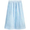 Lanvin Girls Blue Pleated Long Skirt