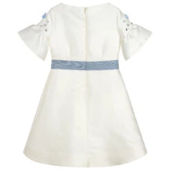 Lanvin Ivory & Blue Satin Dress -Deals Whimsy Collection Store lanvin ivory blue satin dress 235844 2a49eea67d2f4f78468568668ccc4bc662e8a9ca