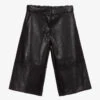 Lapin House Black Faux Leather Culottes