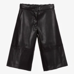 Lapin House Black Faux Leather Culottes