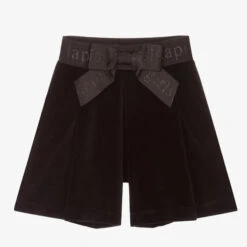 Lapin House Black Velour Shorts