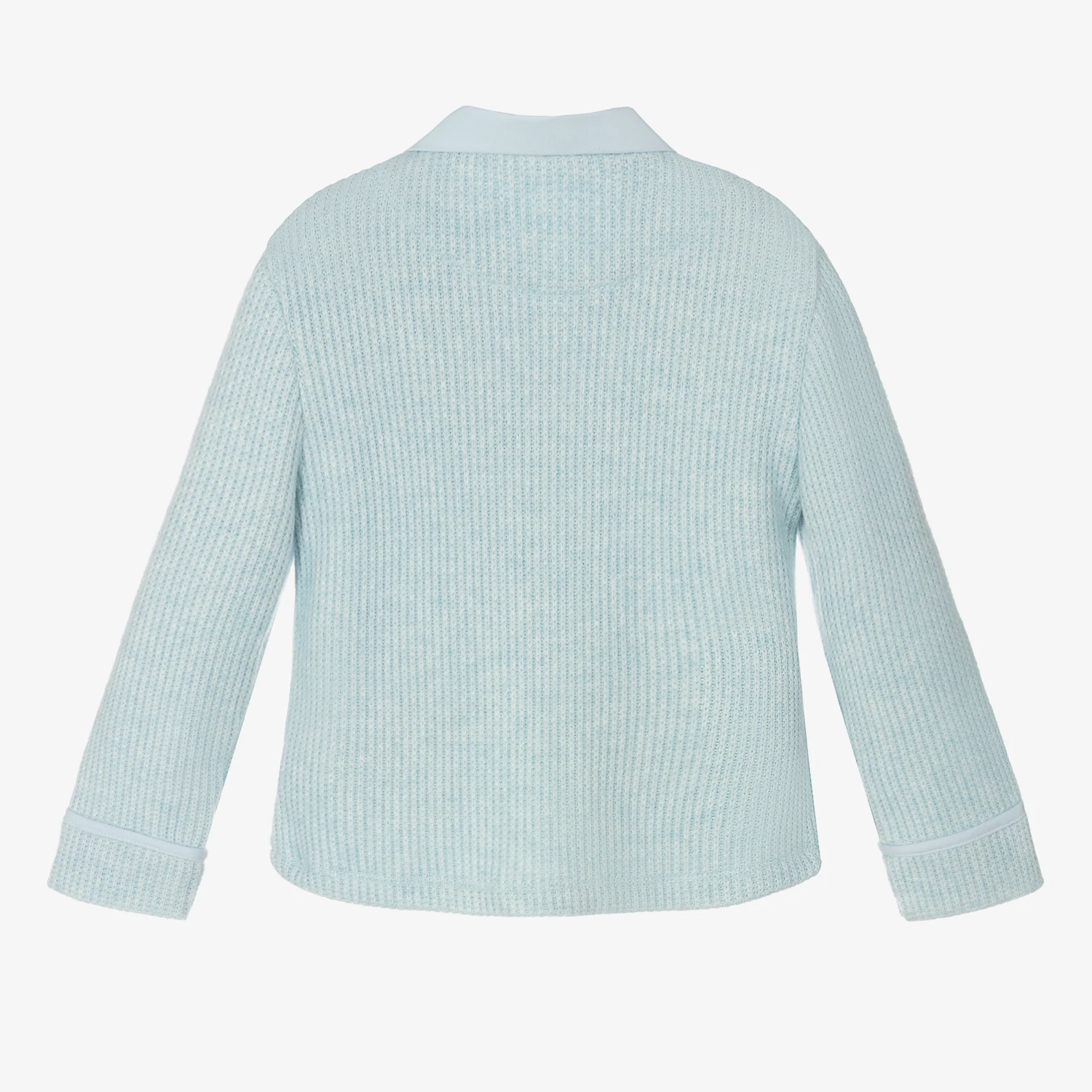Lapin House Girls Blue Knitted Cardigan 2 Lapin House Girls Blue Knitted Cardigan - Image 2