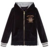 Lapin House Girls Blue Velour Zip-Up Top