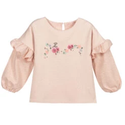 Lapin House Girls Pink Cotton Top