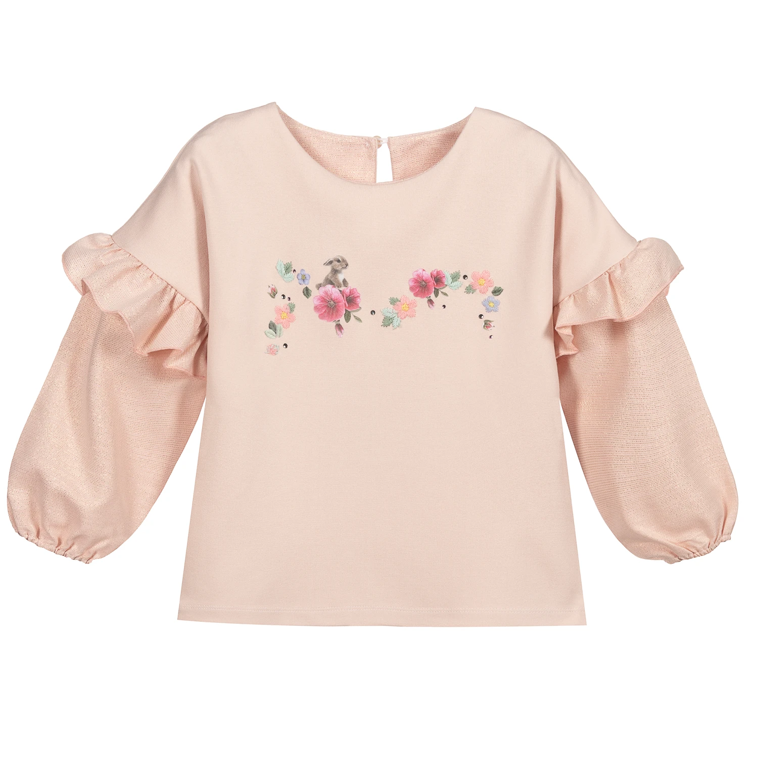 Lapin House Girls Pink Cotton Top 1 Lapin House Girls Pink Cotton Top