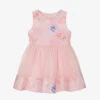 Lapin House Girls Pink Cotton & Tulle Dress