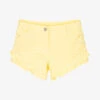 Lapin House Girls Yellow Cotton Frill Shorts