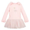 Lapin House Pink Jersey & Tulle Dress