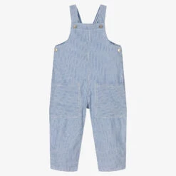 Laranjinha Blue & White Striped Cotton Dungarees -Deals Whimsy Collection Store laranjinha blue white striped cotton dungarees 505530 5fdcfe25a53a1629d21939643e29b9ac2166315c