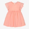 Laranjinha Girls Pink Cotton Dress