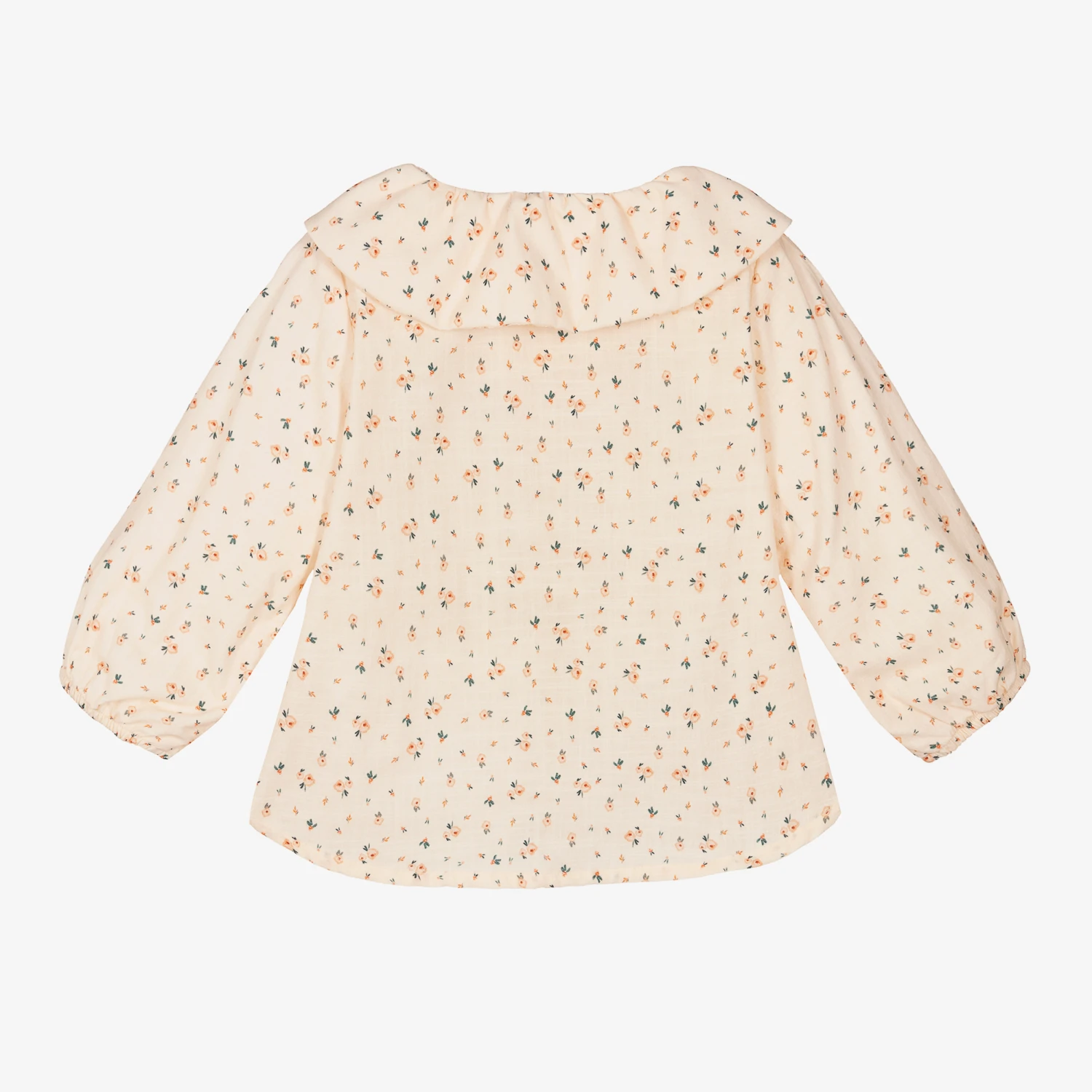 Laranjinha Girls Pink Floral Blouse 3 Laranjinha Girls Pink Floral Blouse - Image 3