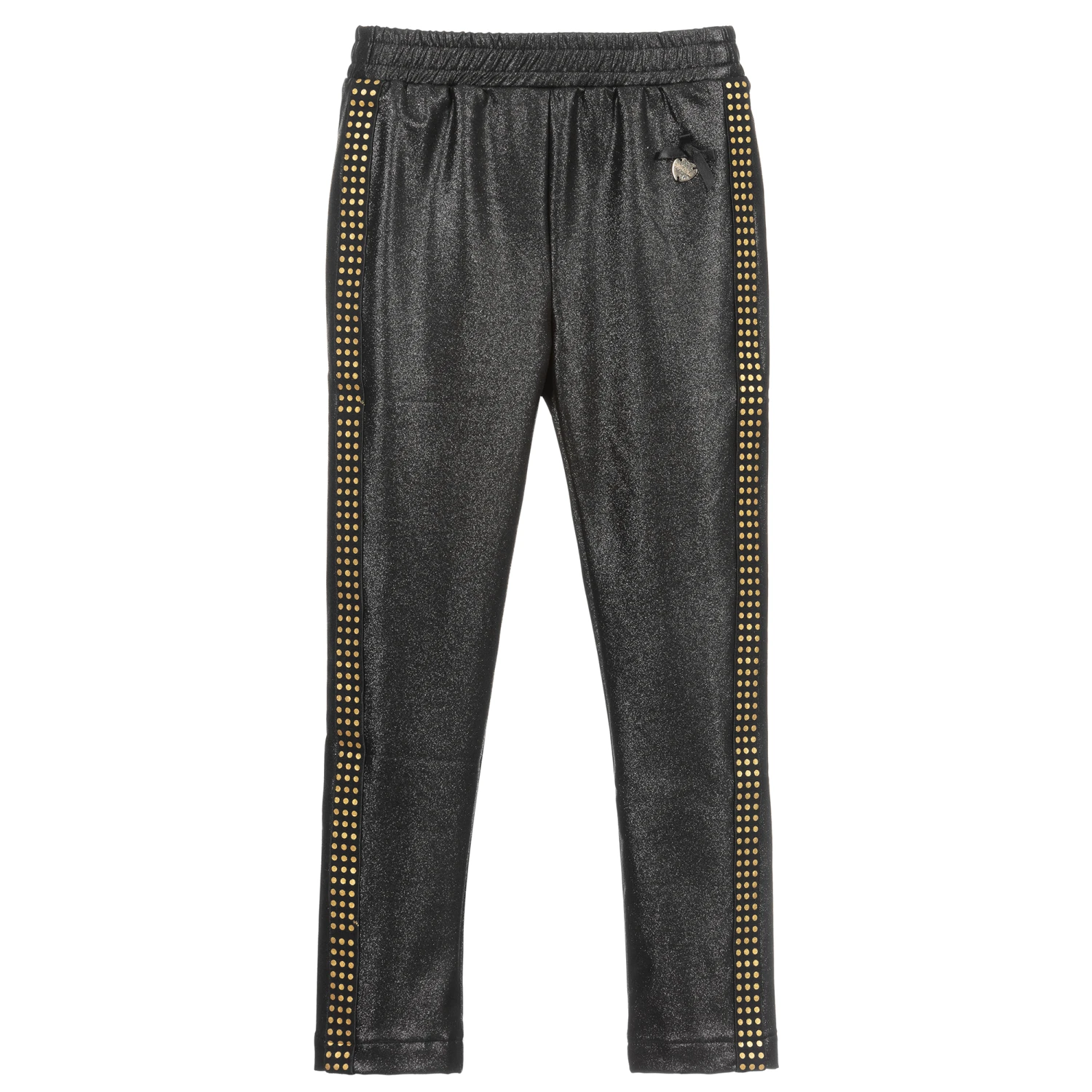Le Chic Girls Black Glitter Trousers 1 Le Chic Girls Black Glitter Trousers