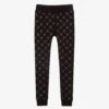 Le Chic Girls Black Logo Joggers