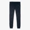 Le Chic Girls Blue Glittery Joggers