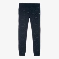 Le Chic Girls Blue Glittery Joggers