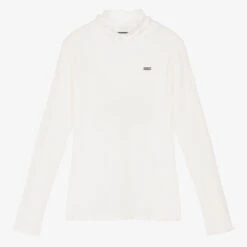 Le Chic Girls Ivory Turtleneck Sweater