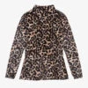 Le Chic Girls Leopard Print Logo Top