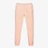 Le Chic Girls Pink Velour Joggers