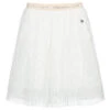 Le Chic White Tulle & Lace Skirt