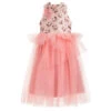 Le Mu Pink Tulle & Jacquard Dress