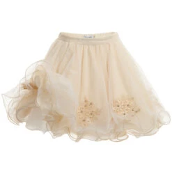 Lesy Luxury Flower Gold & Ivory Tulle Skirt -Deals Whimsy Collection Store lesy gold ivory tulle skirt 103072 5808b571e045582e4f972ee61d16eab61f9439e1