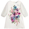 Lesy Ivory Floral Print Dress