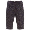 Lili Gaufrette Girls Blue Viscose Trousers