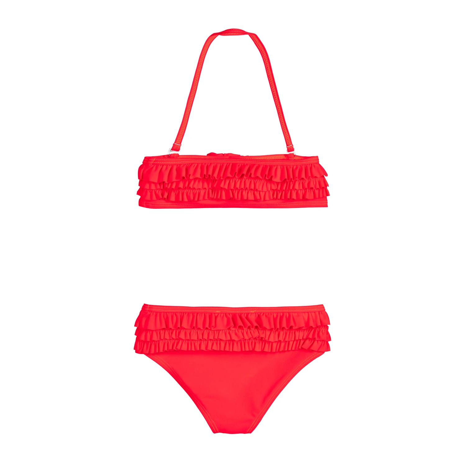 Lili Gaufrette Girls Neon Pink Bikini 2 Lili Gaufrette Girls Neon Pink Bikini - Image 2