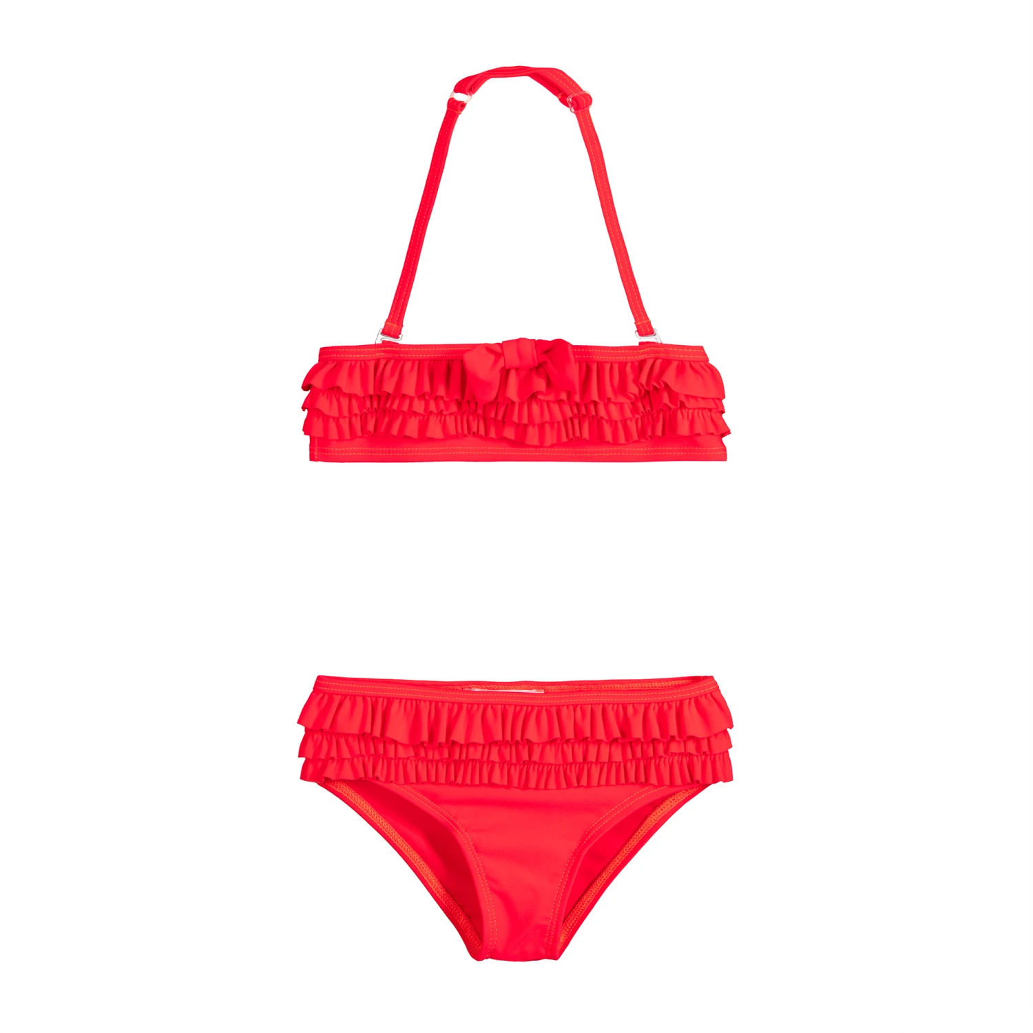 Lili Gaufrette Girls Neon Pink Bikini 1 Lili Gaufrette Girls Neon Pink Bikini