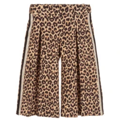 Loredana Beige Leopard Print Culottes