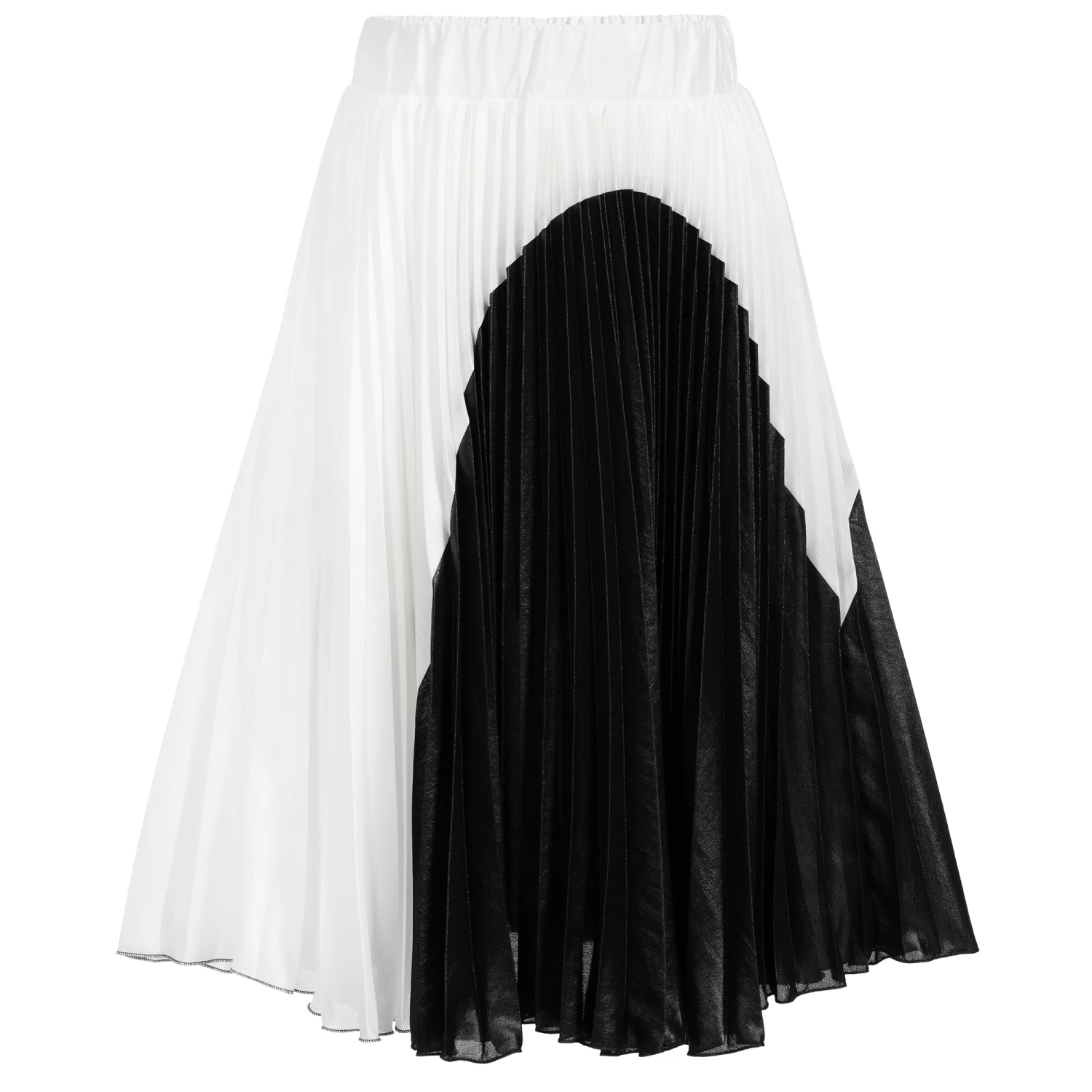 Loredana Black & White Pleated Skirt 1 Loredana Black & White Pleated Skirt