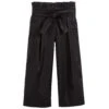Loredana Girls Black Cotton Trousers
